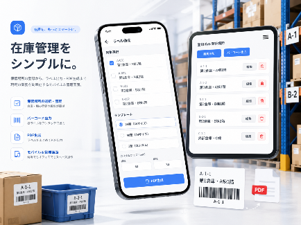 個人・小規模事業者向け在庫管理アプリ