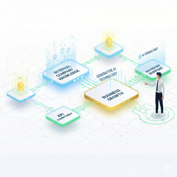 生成AI顧問サービスのイメージ図